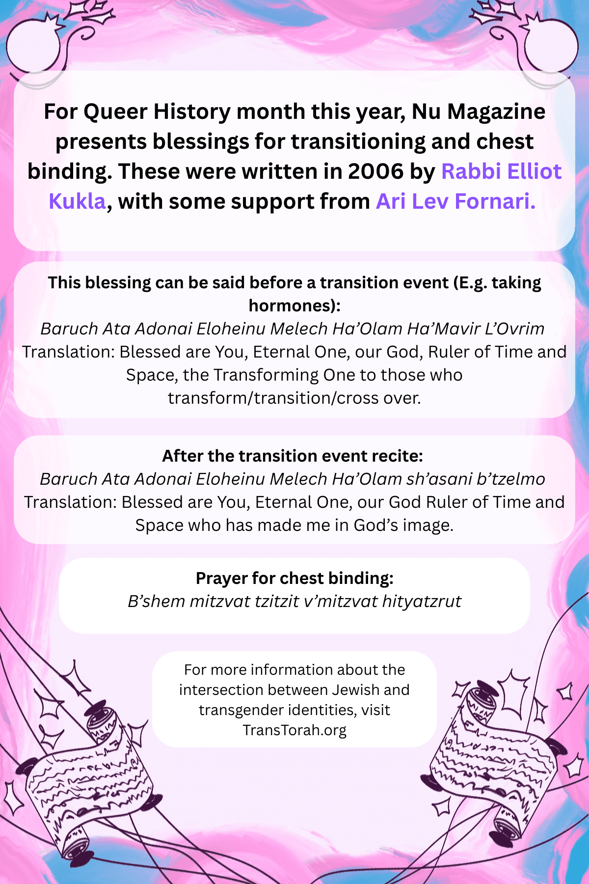 Jewish Recognition of Queer History Month  article image